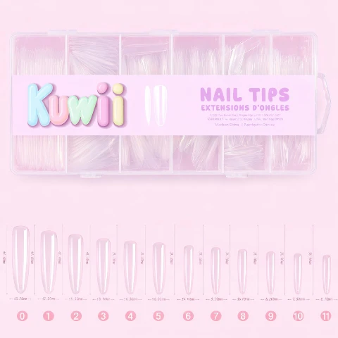 Kuwii - Capsules d’ongles pour extensions – Amande Long